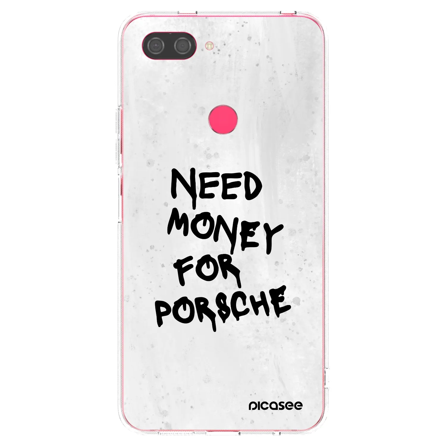 Picasee silikónový prehľadný obal pre Xiaomi Mi 8 Lite - White Dollar