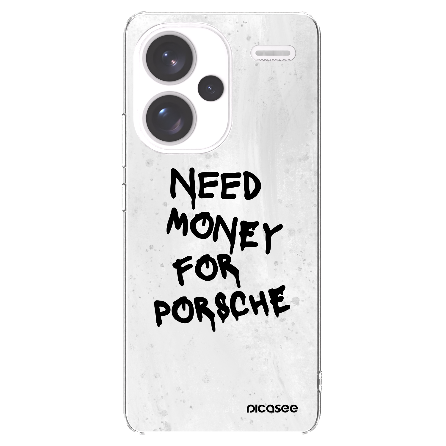 Picasee silikónový prehľadný obal pre Xiaomi Redmi Note 13 Pro+ 5G - White Dollar