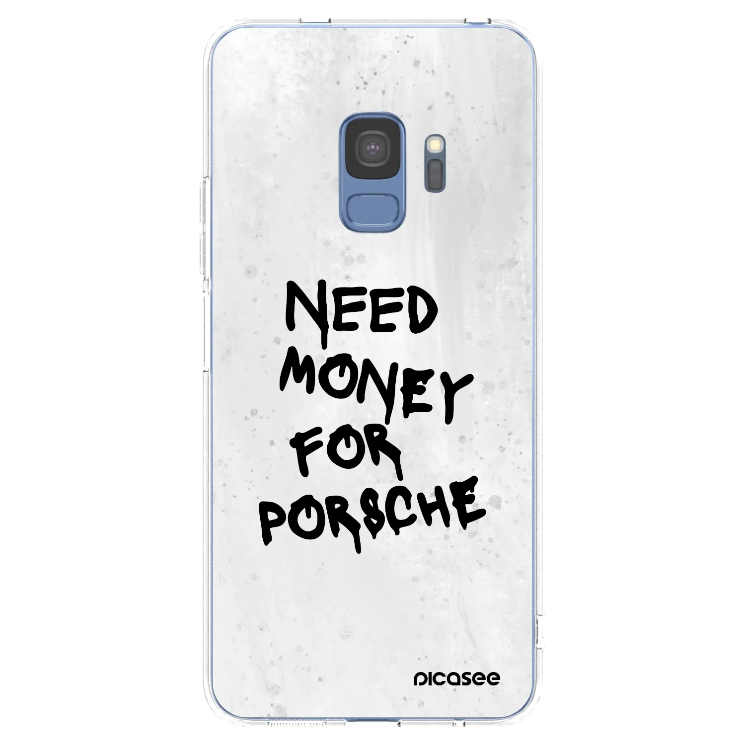 Picasee silikónový prehľadný obal pre Samsung Galaxy S9 G960F - White Dollar