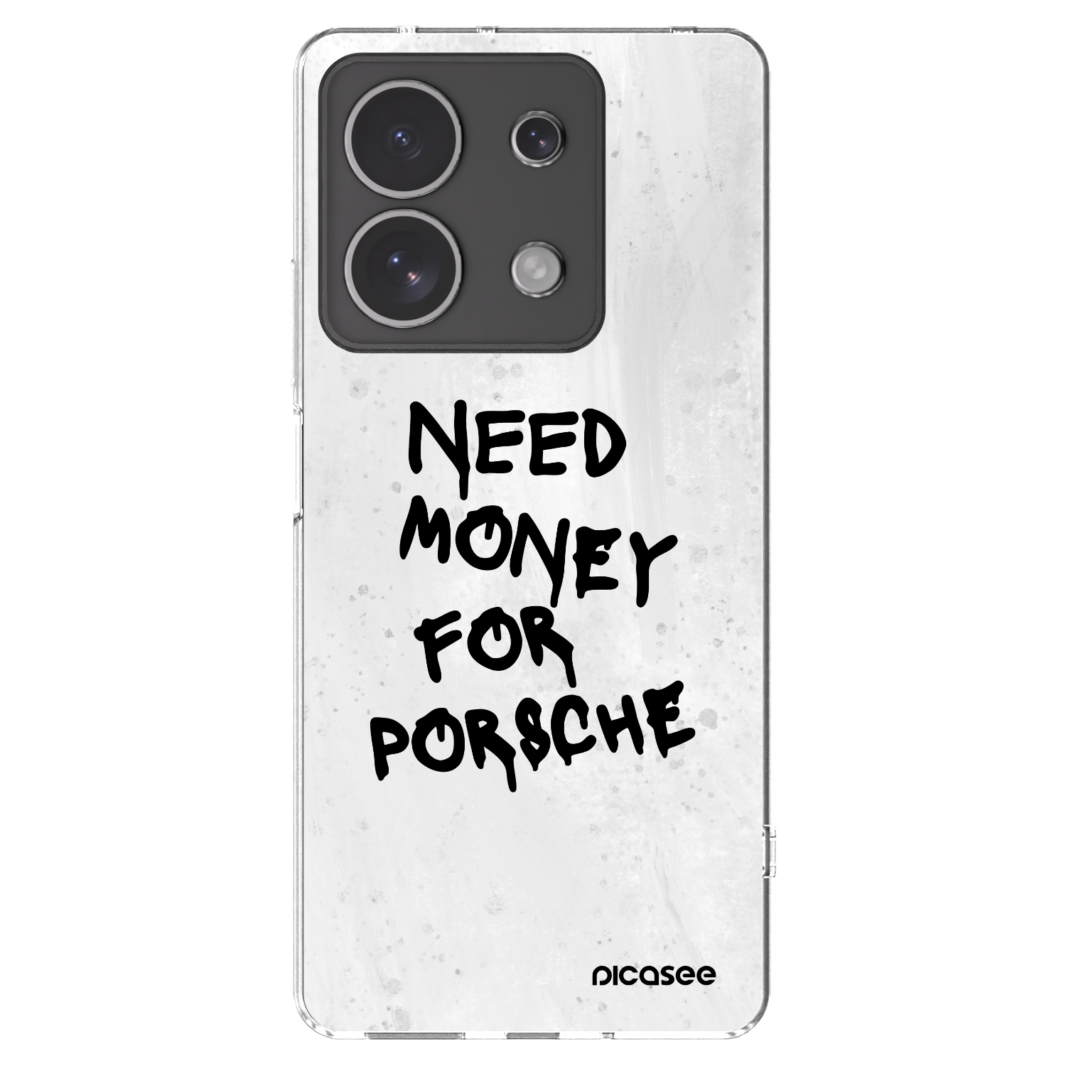 Picasee silikónový prehľadný obal pre Xiaomi Redmi Note 13 4G - White Dollar