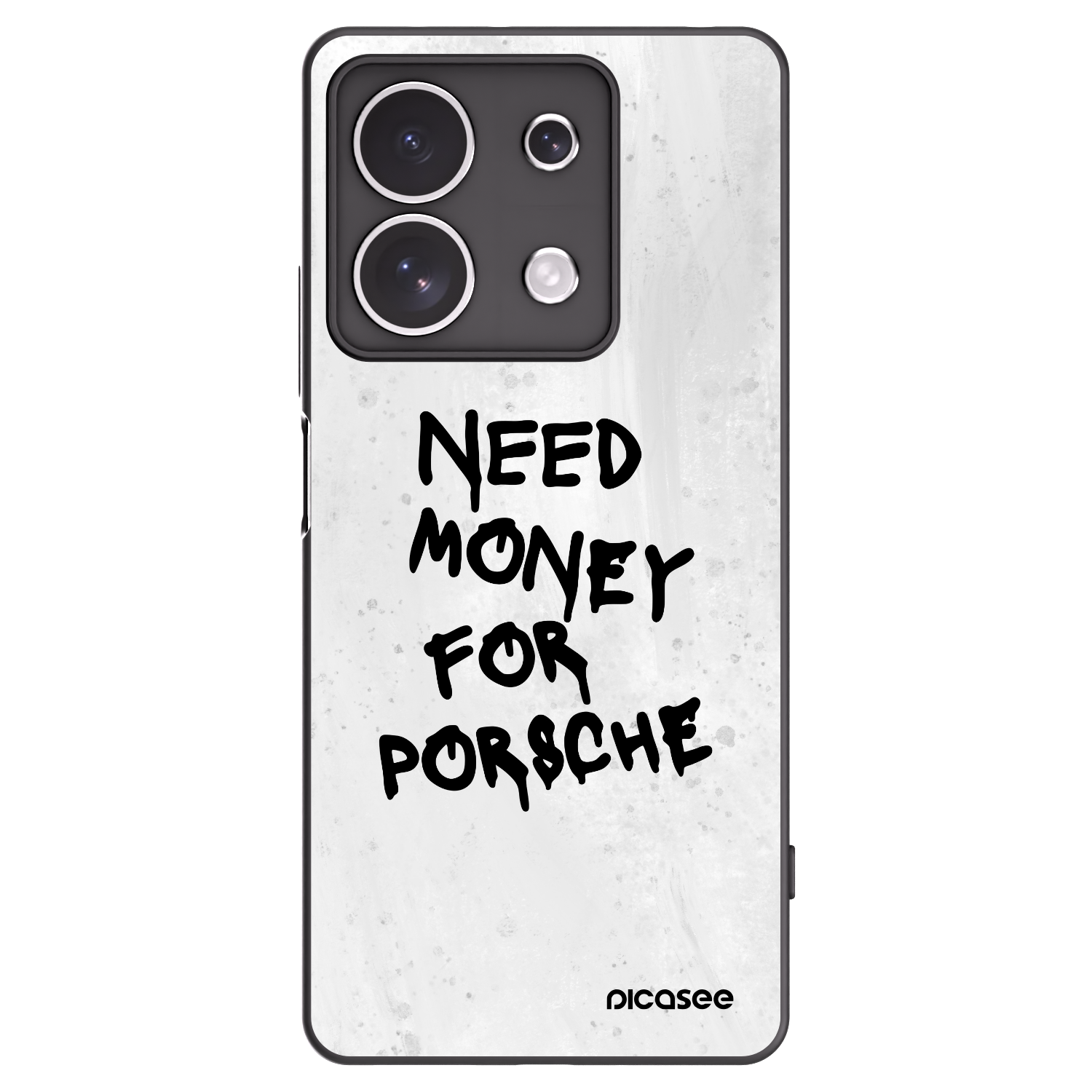 Picasee silikónový čierny obal pre Xiaomi Redmi Note 13 4G - White Dollar
