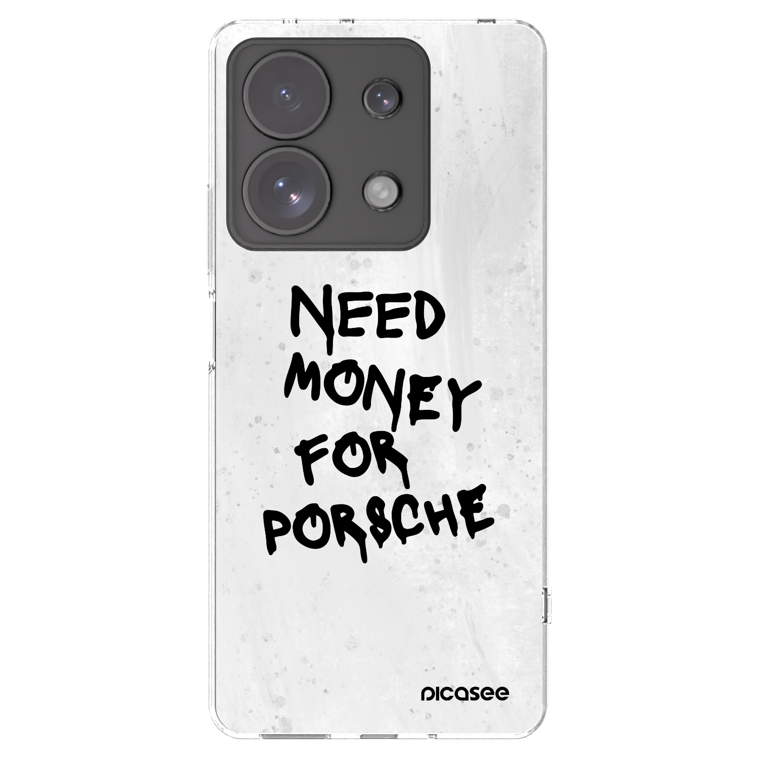 Silikónový prehľadný obal pre Xiaomi Redmi Note 13 Pro 4G - White Dollar
