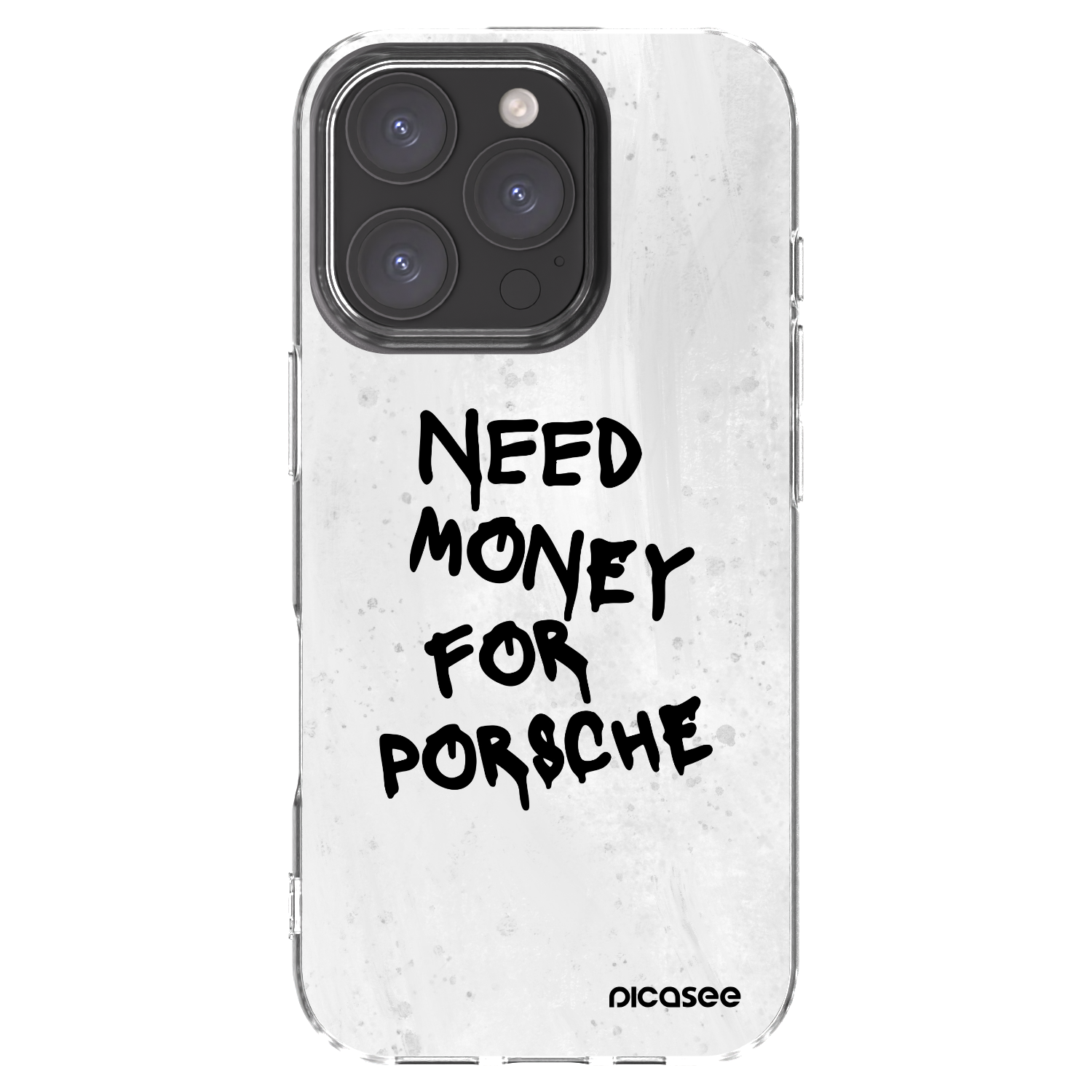 Picasee silikónový prehľadný obal pre Apple iPhone 16 Pro - White Dollar