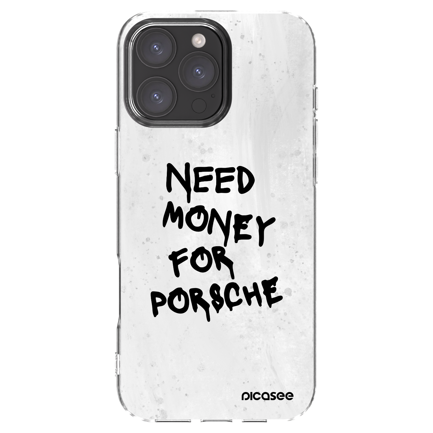 Silikónový prehľadný obal pre Apple iPhone 16 Pro Max - White Dollar