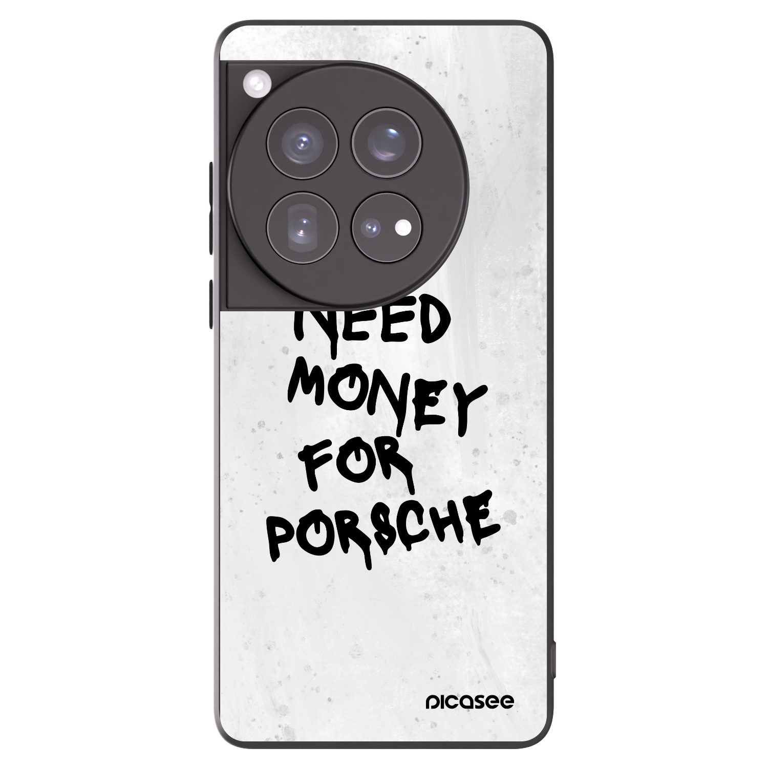 Silikónový čierny obal pre OnePlus 12 5G - White Dollar