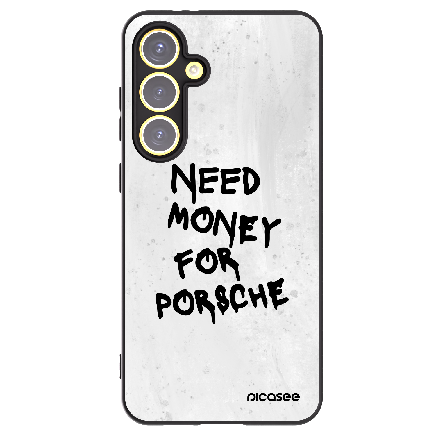 Picasee silikónový čierny obal pre Samsung Galaxy S24 FE S721B - White Dollar