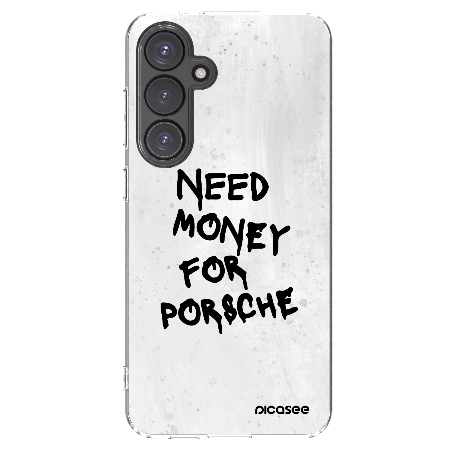 Picasee silikónový prehľadný obal pre Samsung Galaxy S24 FE S721B - White Dollar