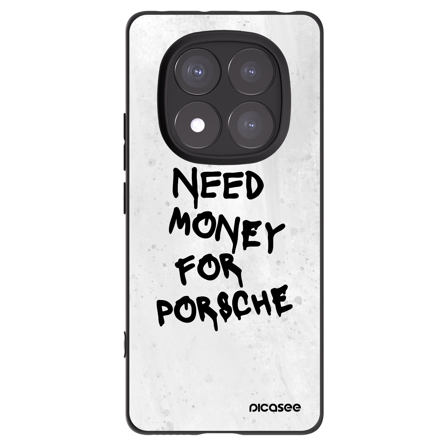 Picasee silikónový čierny obal pre Xiaomi Redmi Note 14 Pro+ 5G - White Dollar