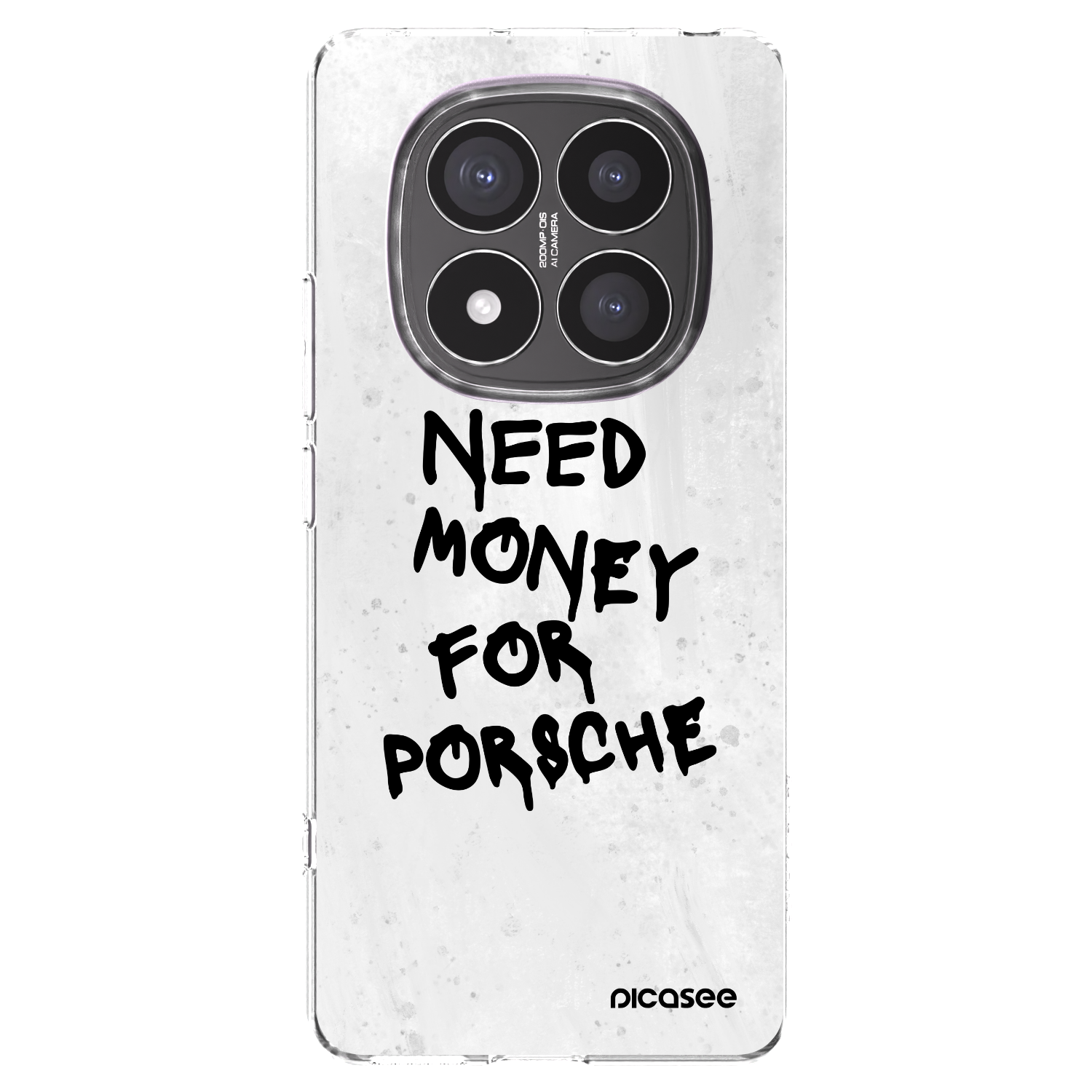 Picasee silikónový prehľadný obal pre Xiaomi Redmi Note 14 Pro+ 5G - White Dollar