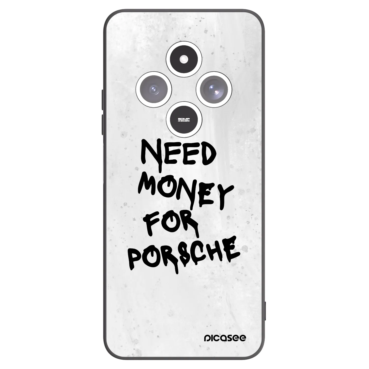Picasee silikónový čierny obal pre Xiaomi Redmi 14C - White Dollar
