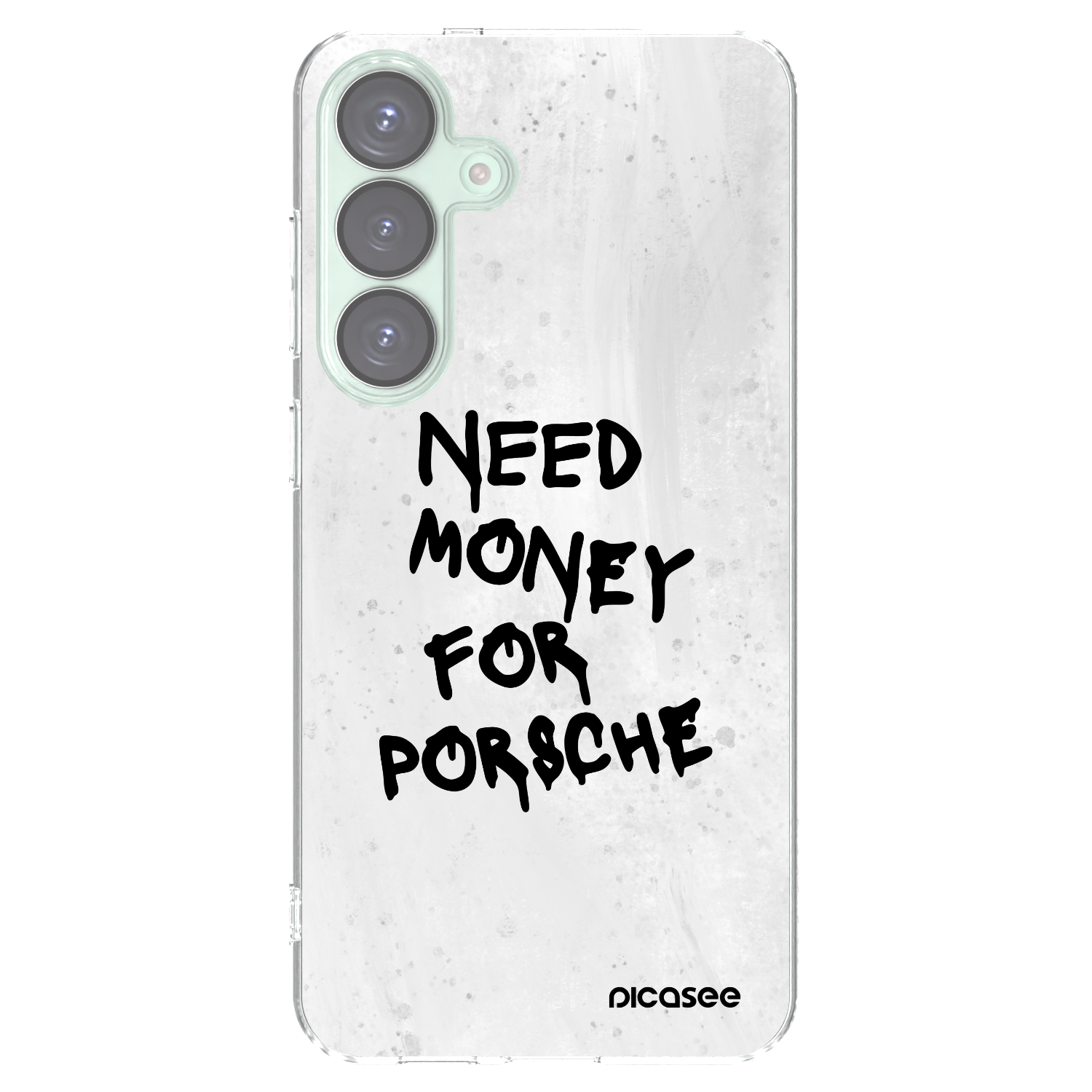 Picasee silikónový prehľadný obal pre Samsung Galaxy S25+ 5G - White Dollar