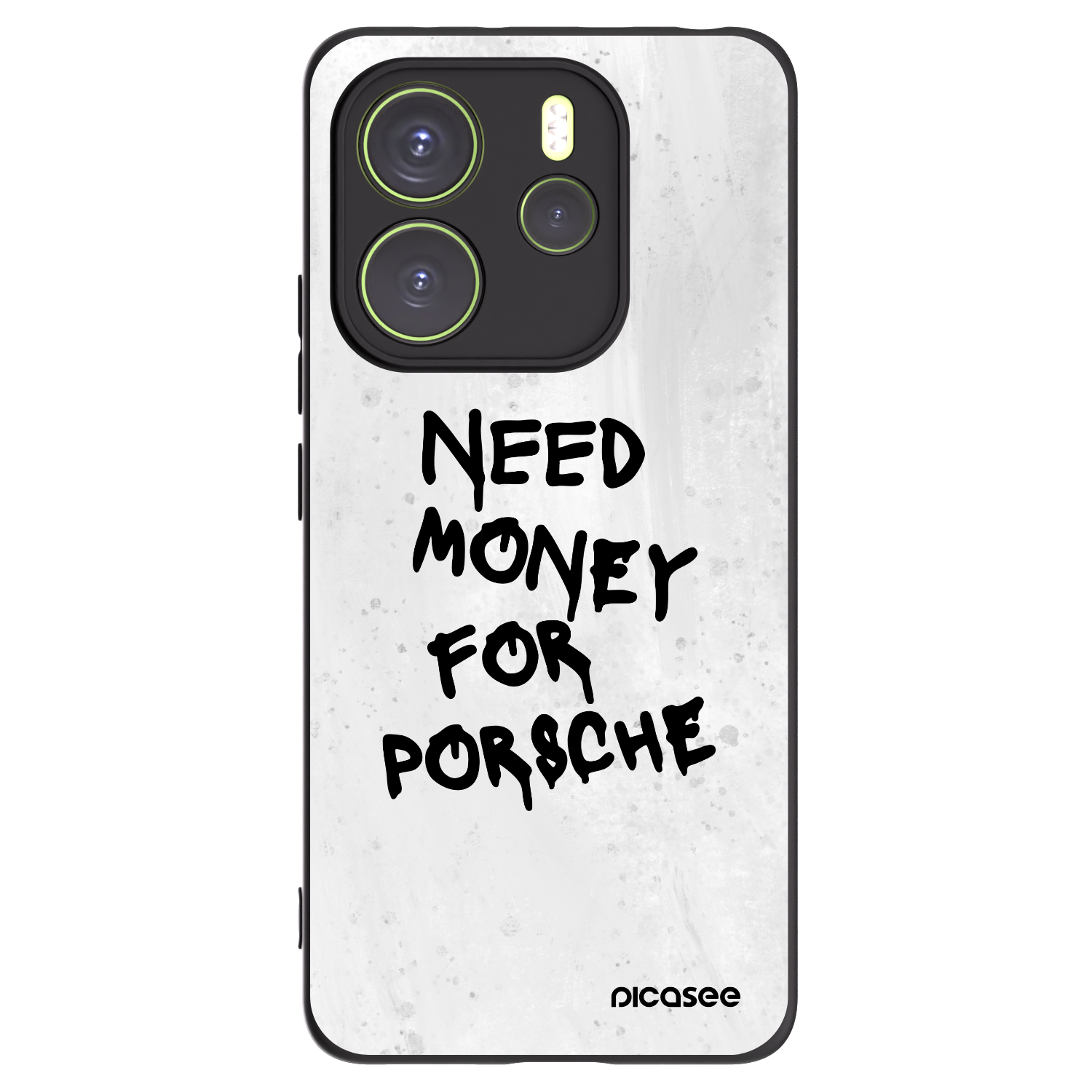Picasee silikónový čierny obal pre Xiaomi Redmi Note 14 4G - White Dollar