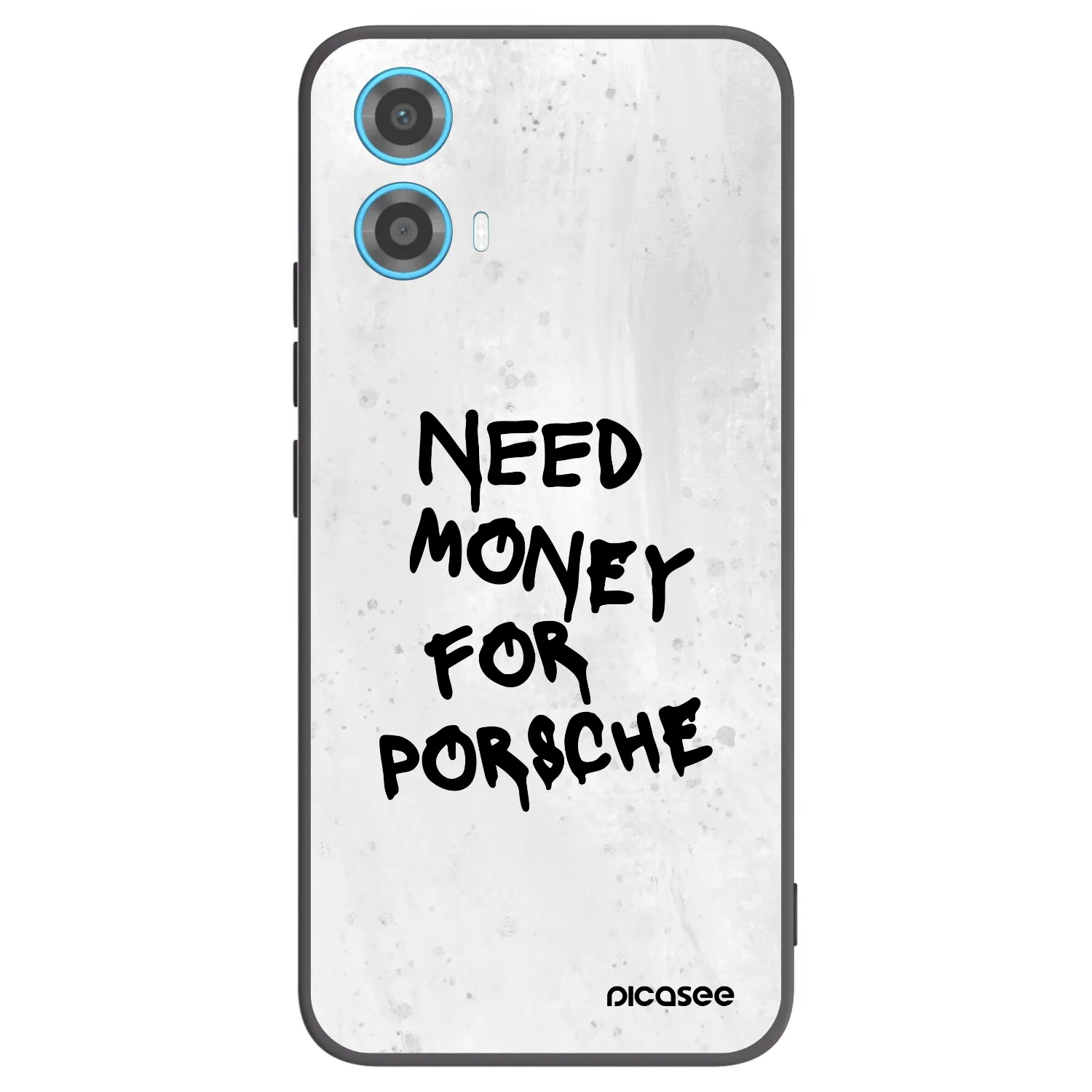 Picasee silikónový čierny obal pre Motorola Moto G34 5G - White Dollar