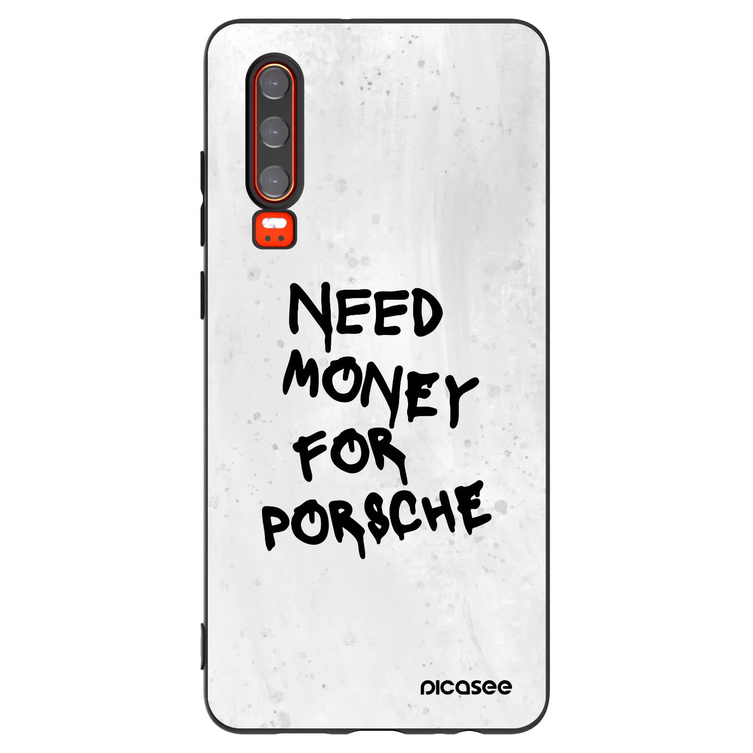 Picasee silikónový čierny obal pre Huawei P30 - White Dollar