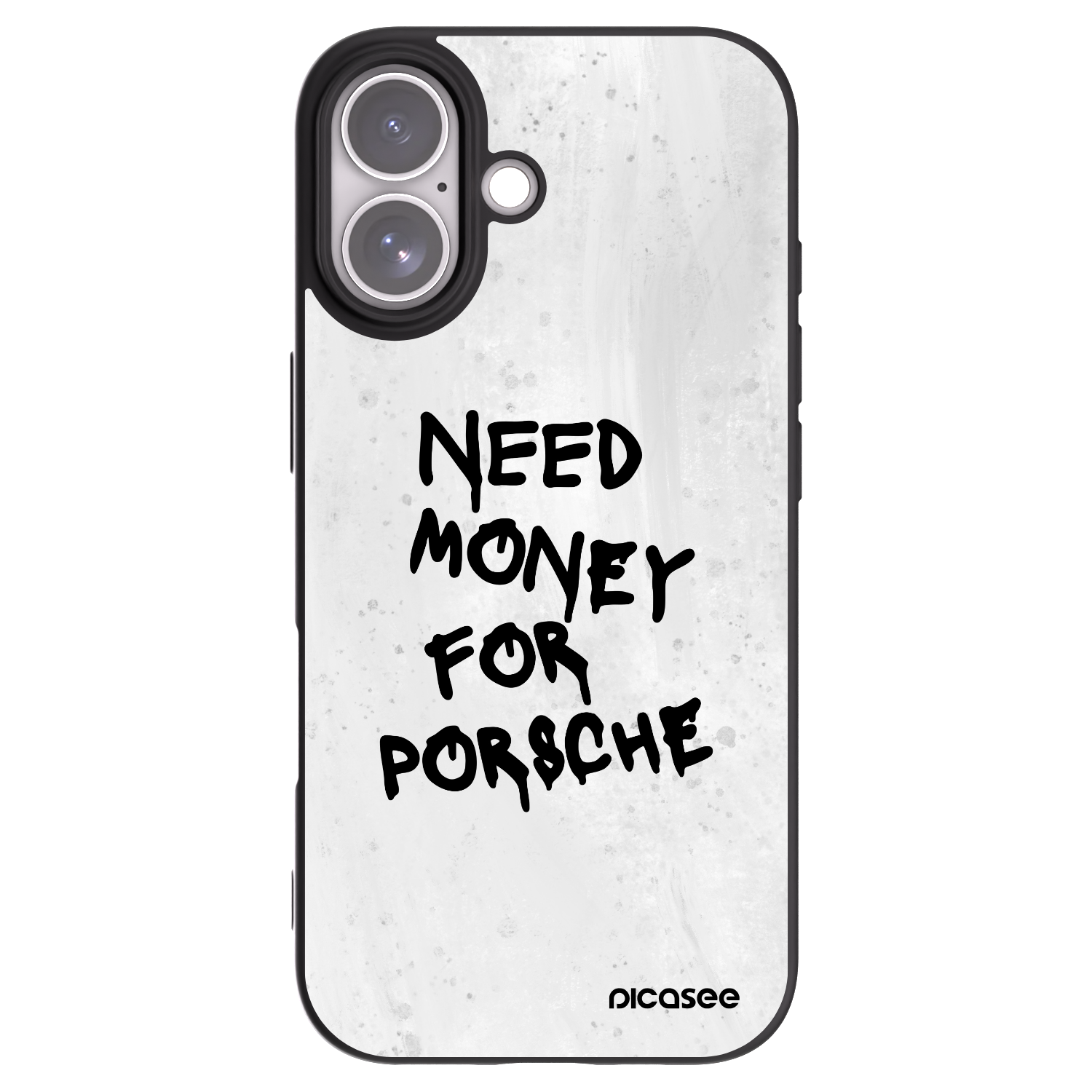 Picasee silikónový čierny obal pre Apple iPhone 17 - White Dollar