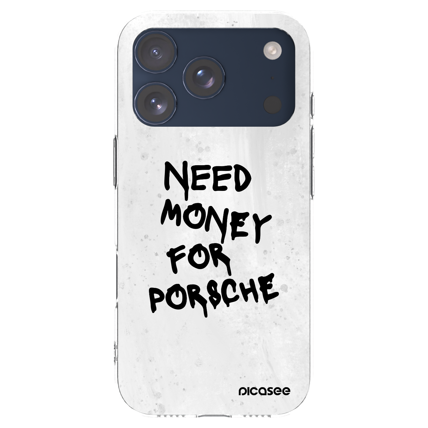 Picasee silikónový prehľadný obal pre Apple iPhone 17 Pro - White Dollar