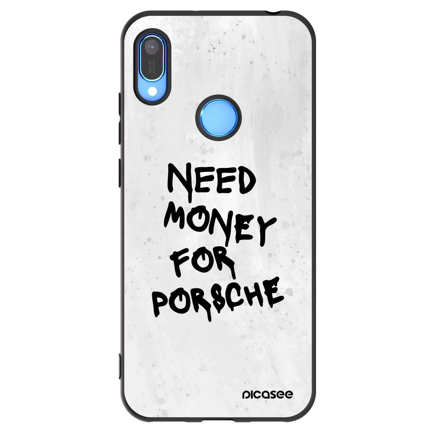 Picasee silikónový čierny obal pre Huawei Y6 2019 - White Dollar