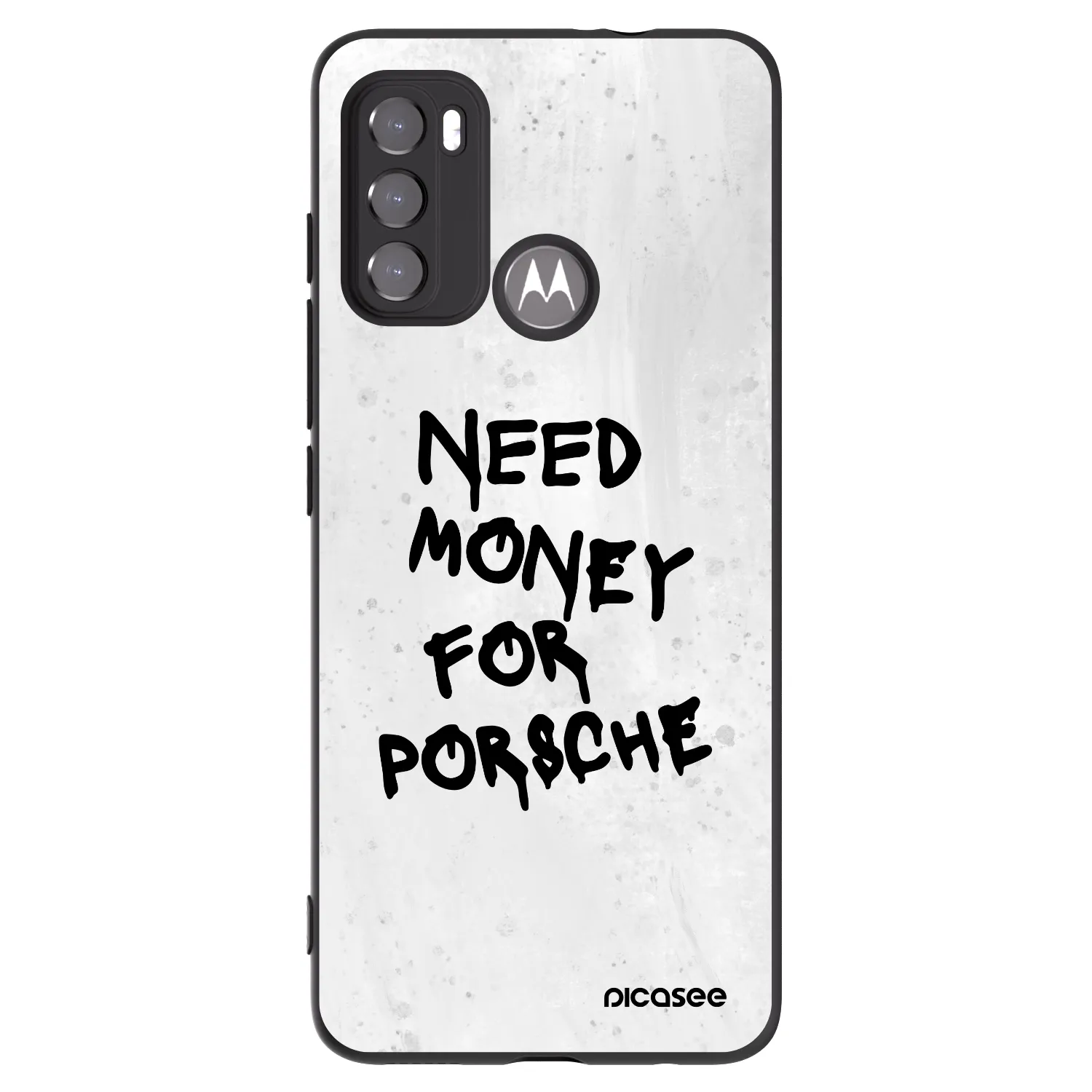 Silikónový čierny obal pre Motorola Edge 60 5G - White Dollar