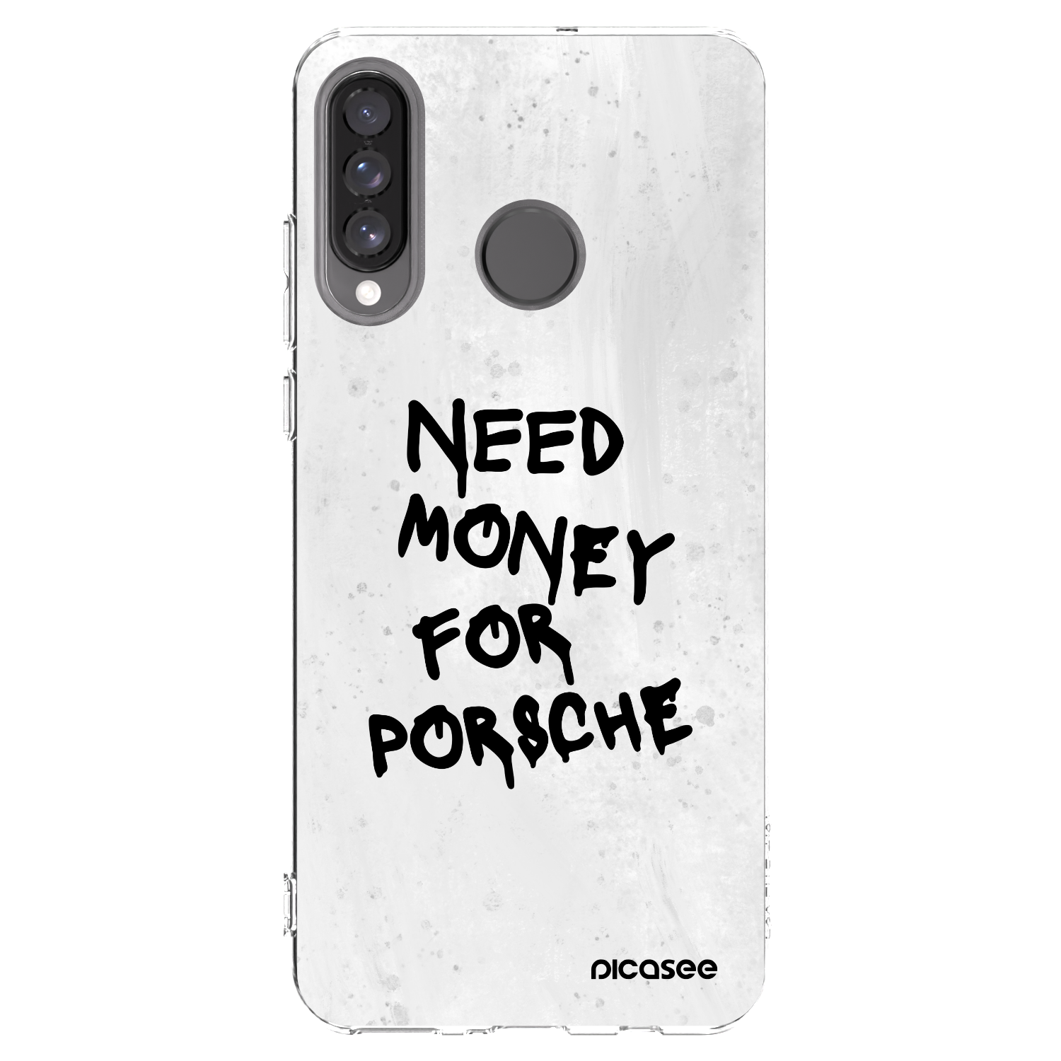 Picasee silikónový prehľadný obal pre Huawei P30 Lite - White Dollar