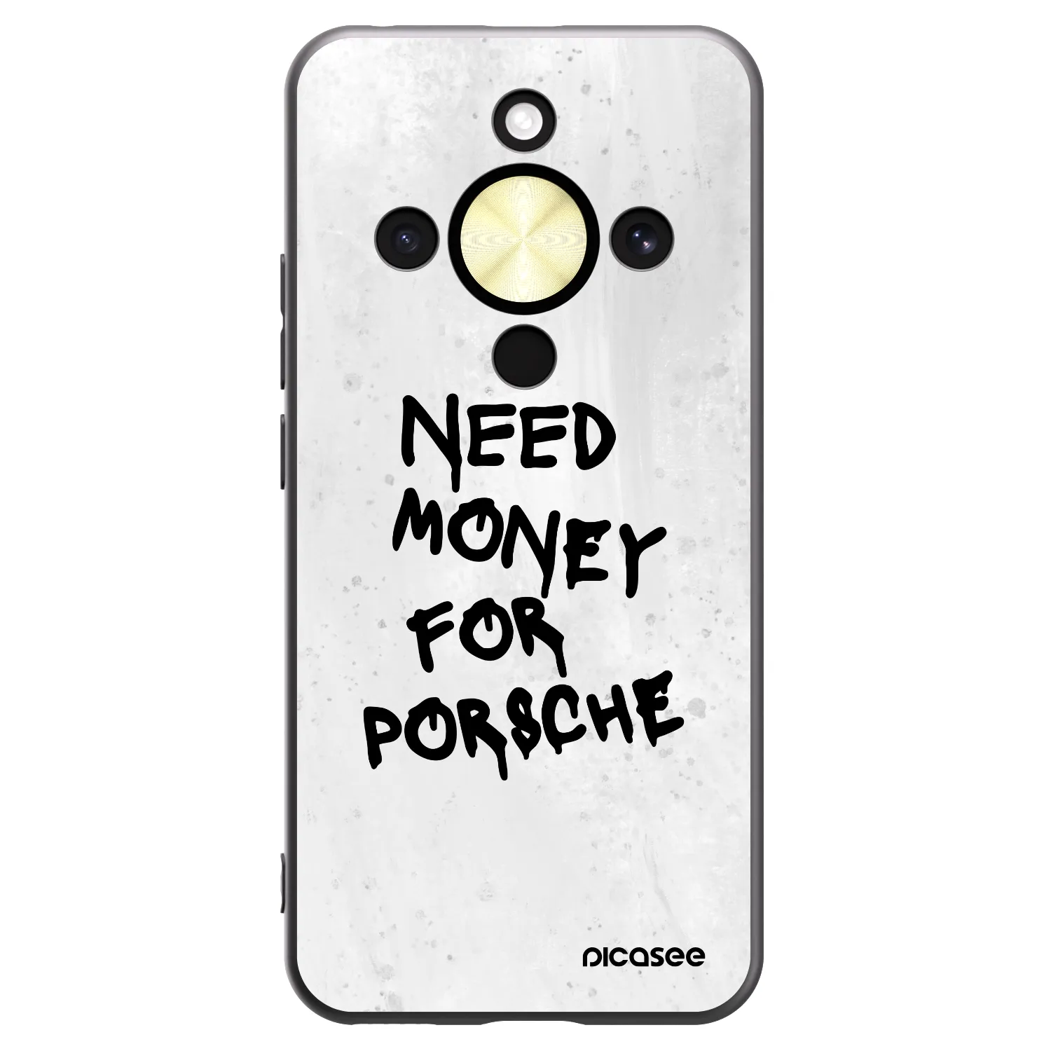 Picasee silikónový čierny obal pre Honor Magic8 Lite 5G - White Dollar