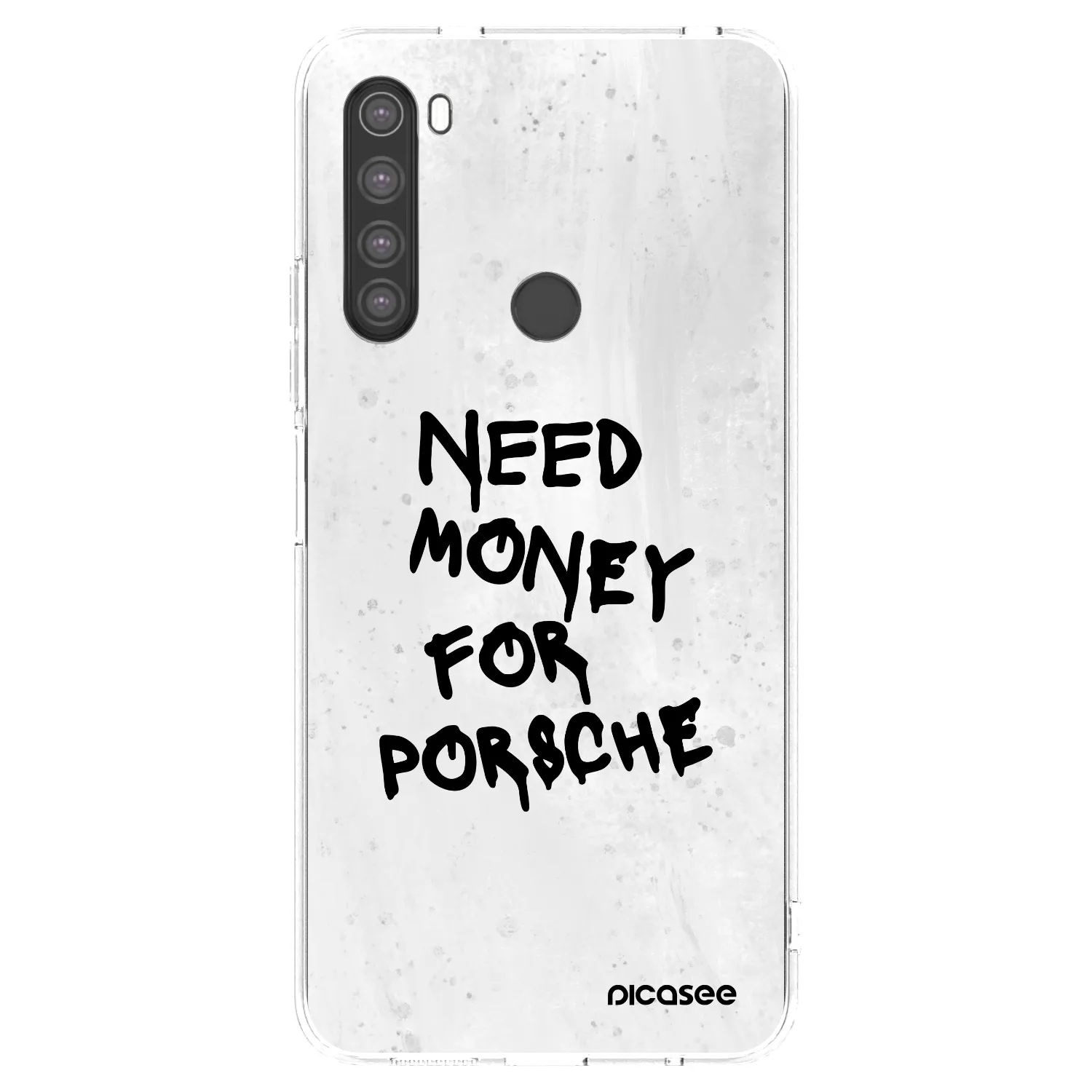 Picasee silikónový prehľadný obal pre Xiaomi Redmi Note 8 - White Dollar