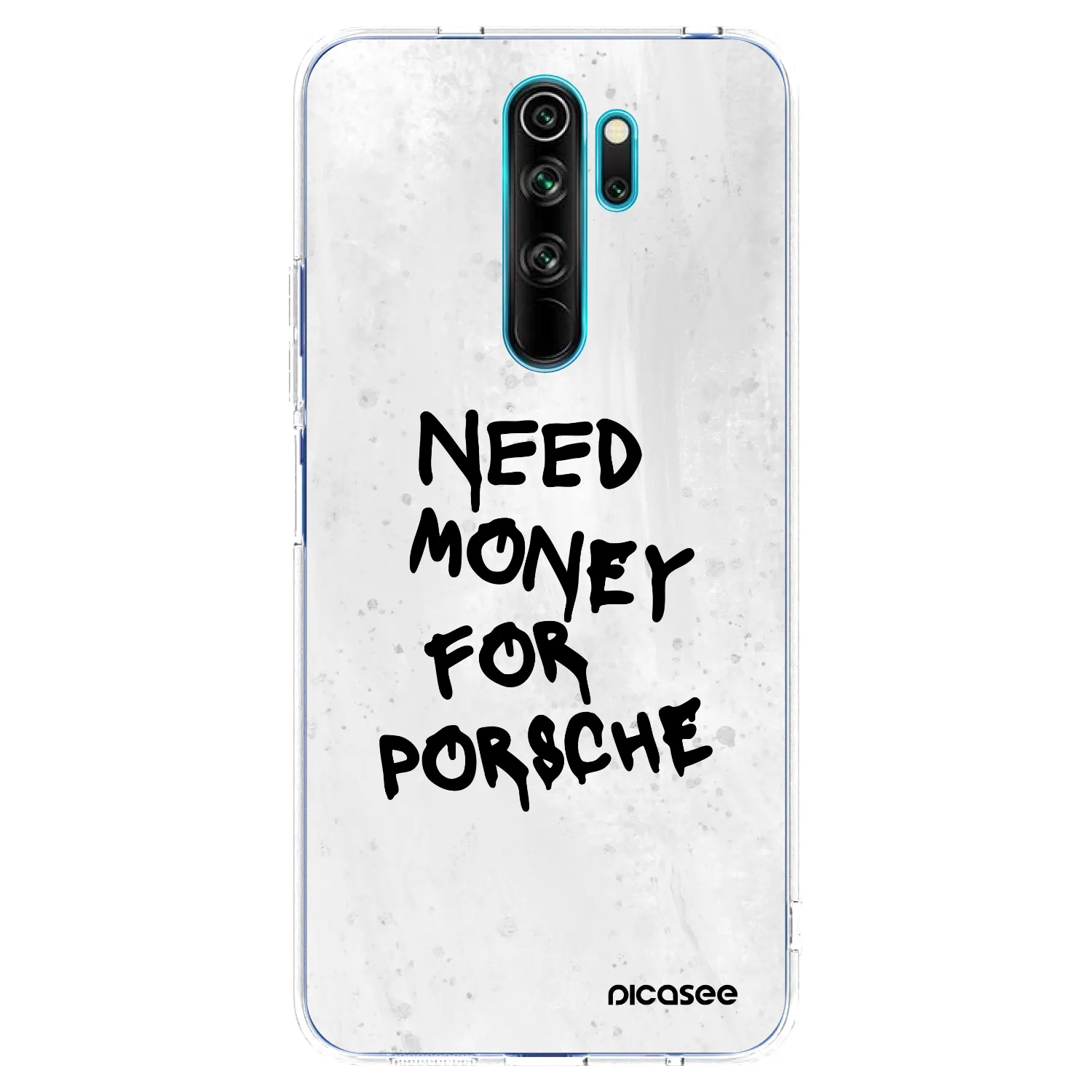 Picasee silikónový prehľadný obal pre Xiaomi Redmi Note 8 Pro - White Dollar