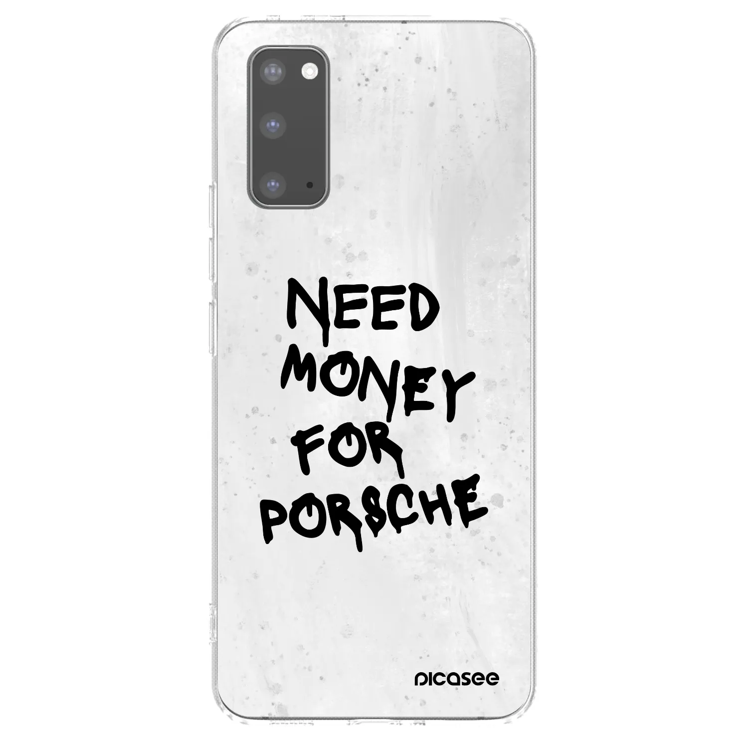Picasee silikónový prehľadný obal pre Samsung Galaxy S20 G980F - White Dollar