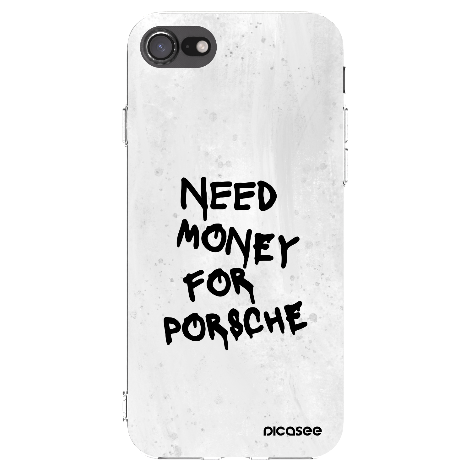 Picasee silikónový prehľadný obal pre Apple iPhone SE 2020 - White Dollar