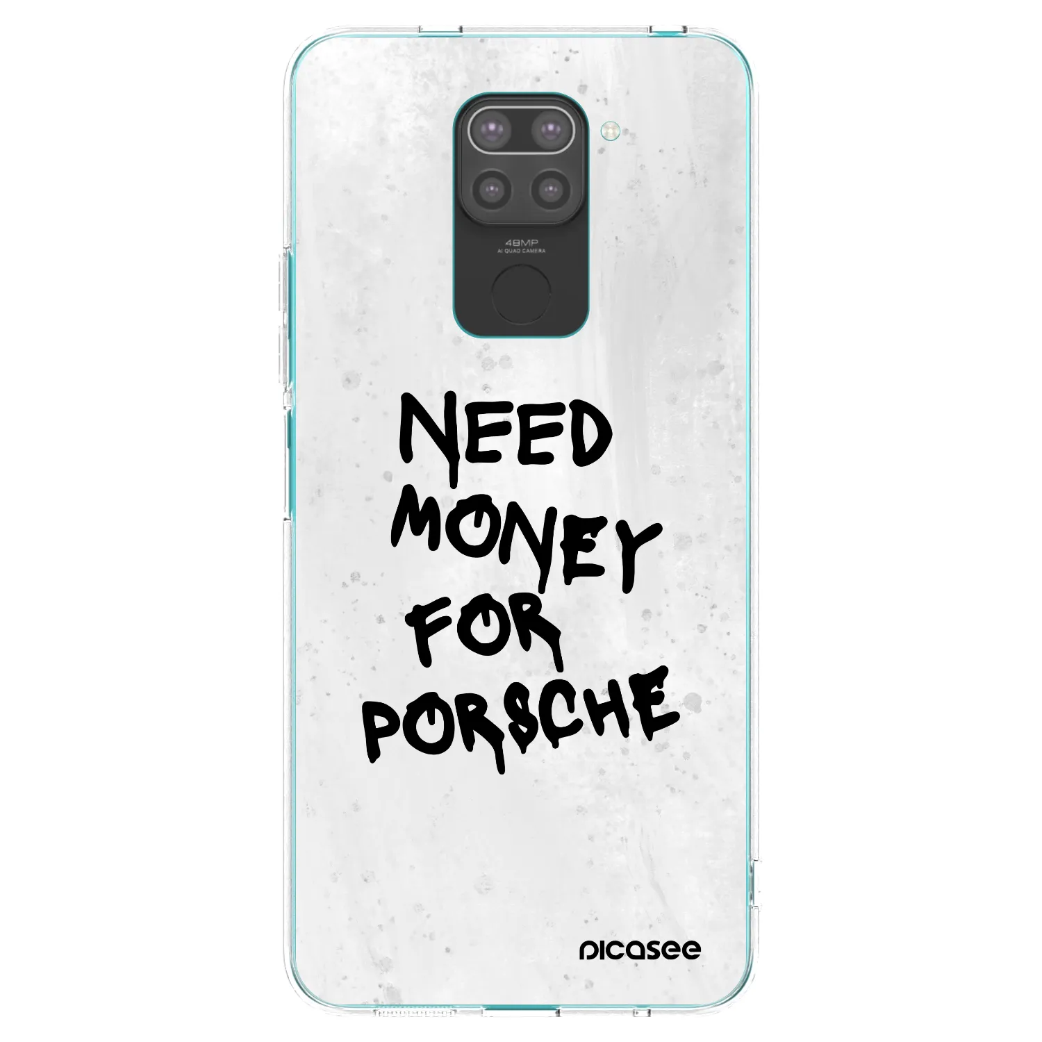 Picasee silikónový čierny obal pre Xiaomi Redmi Note 9 - White Dollar