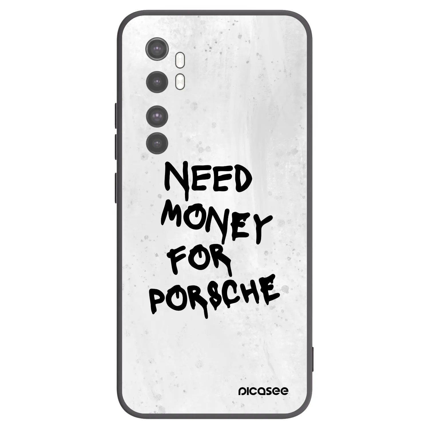 Picasee silikónový čierny obal pre Xiaomi Mi Note 10 Lite - White Dollar