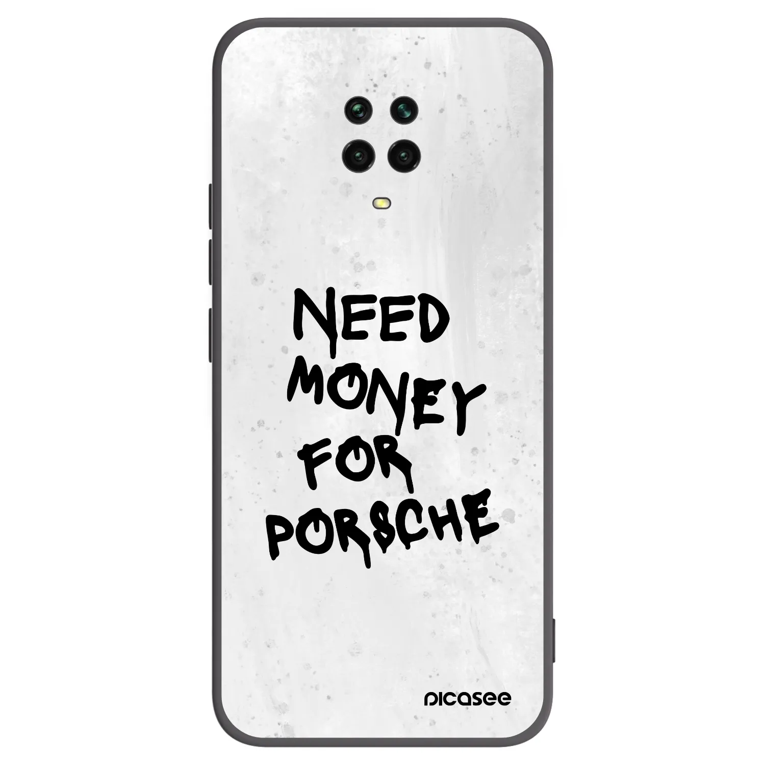 Picasee silikónový čierny obal pre Xiaomi Redmi Note 9S - White Dollar