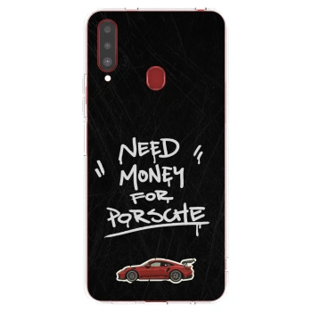 Picasee silikónový prehľadný obal pre Samsung Galaxy A20s - Dark Racer