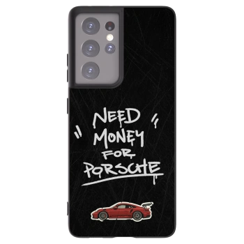 Picasee silikónový čierny obal pre Samsung Galaxy S21 Ultra 5G G998B - Dark Racer