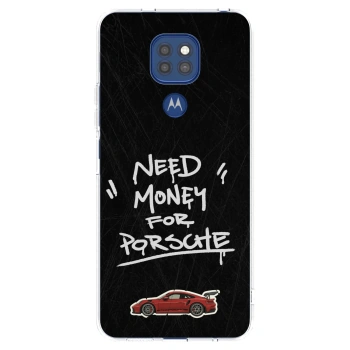 Picasee silikónový prehľadný obal pre Motorola Moto G9 Play - Dark Racer