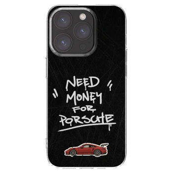 Picasee silikónový prehľadný obal pre Apple iPhone 15 Pro - Dark Racer