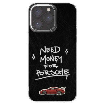 Picasee silikónový prehľadný obal pre Apple iPhone 15 Pro Max - Dark Racer