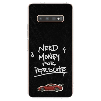 Picasee silikónový prehľadný obal pre Samsung Galaxy S10 Plus G975 - Dark Racer