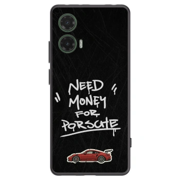 Picasee silikónový čierny obal pre Motorola Moto G35 5G - Dark Racer