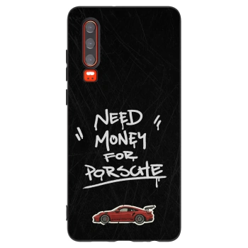 Picasee silikónový čierny obal pre Huawei P30 - Dark Racer