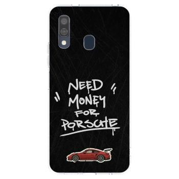 Picasee silikónový prehľadný obal pre Samsung Galaxy A40 A405F - Dark Racer