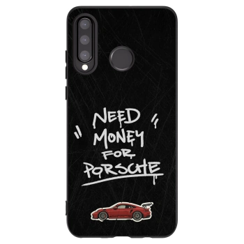 Picasee silikónový čierny obal pre Huawei P30 Lite - Dark Racer