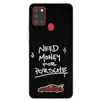 Picasee silikónový prehľadný obal pre Samsung Galaxy A21s - Dark Racer