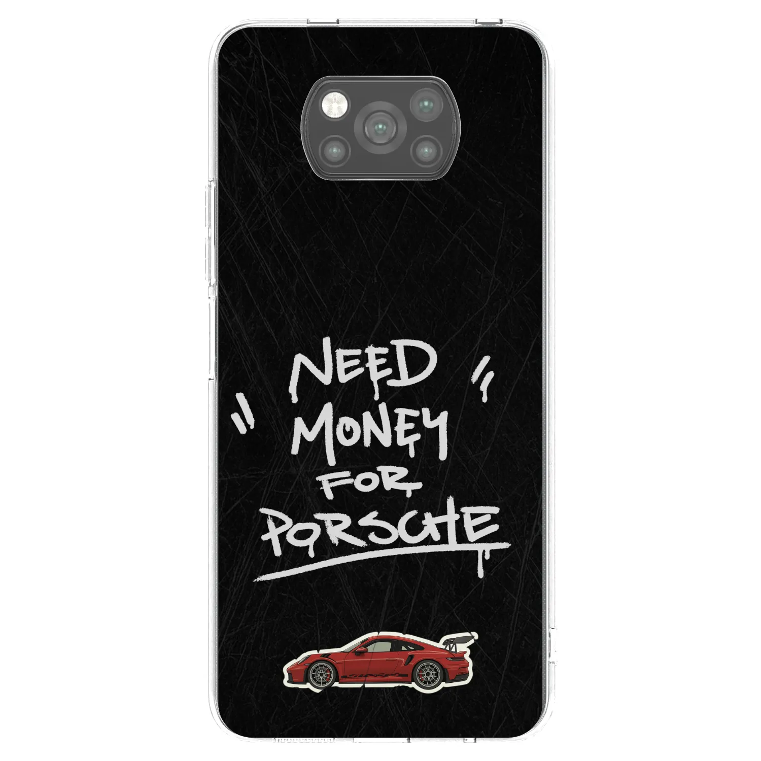 Picasee silikónový čierny obal pre Xiaomi Poco X3 - Dark Racer
