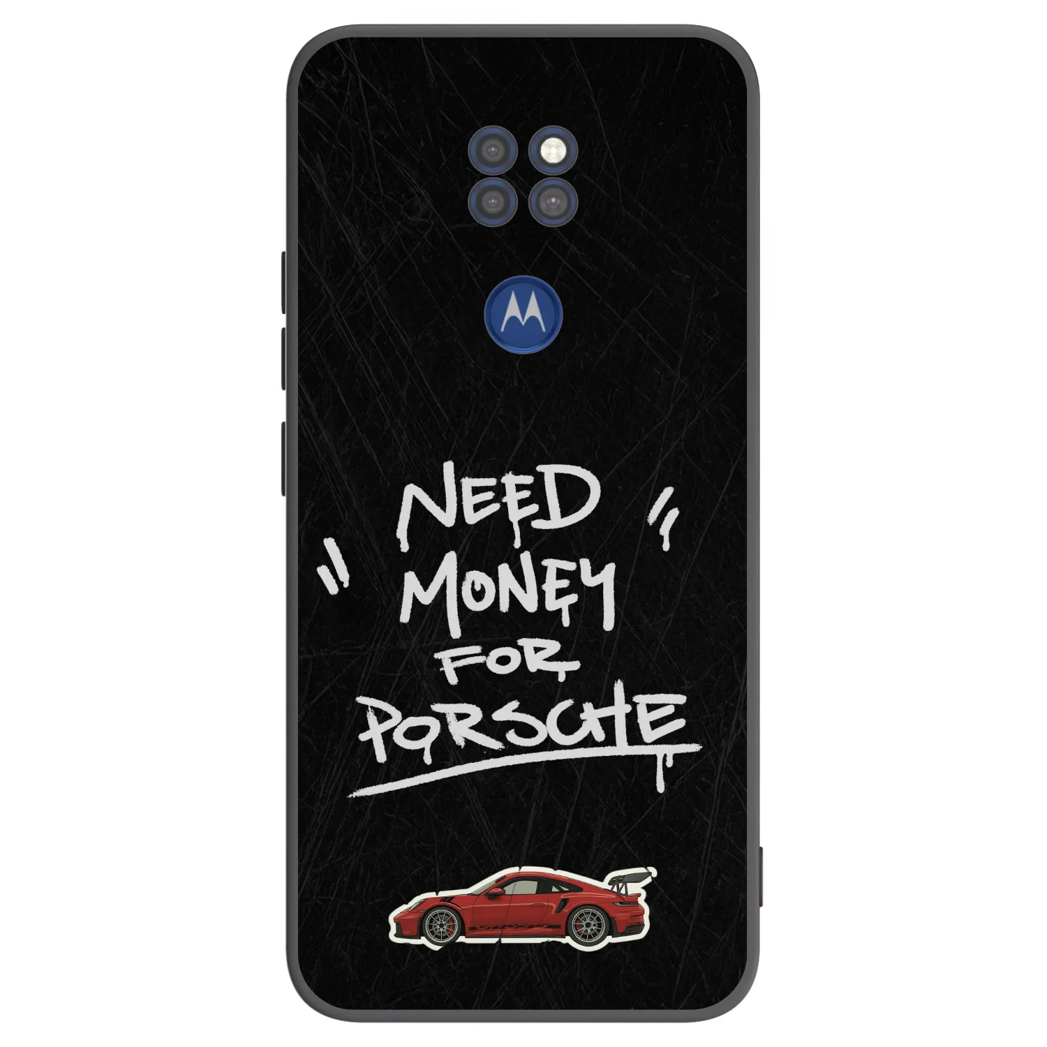 Picasee silikónový čierny obal pre Motorola Moto G9 Play - Dark Racer