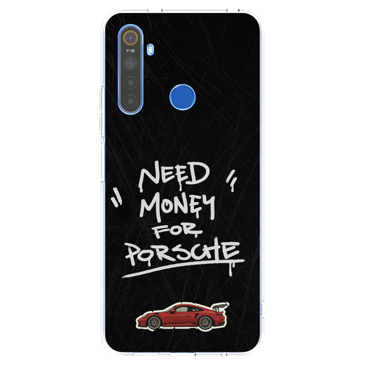 Picasee silikónový prehľadný obal pre Realme 5 - Dark Racer