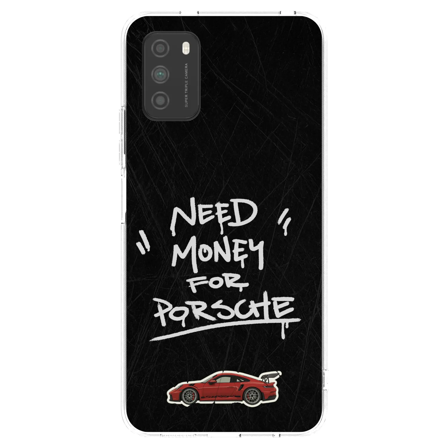 Picasee silikónový prehľadný obal pre Xiaomi Poco M3 - Dark Racer