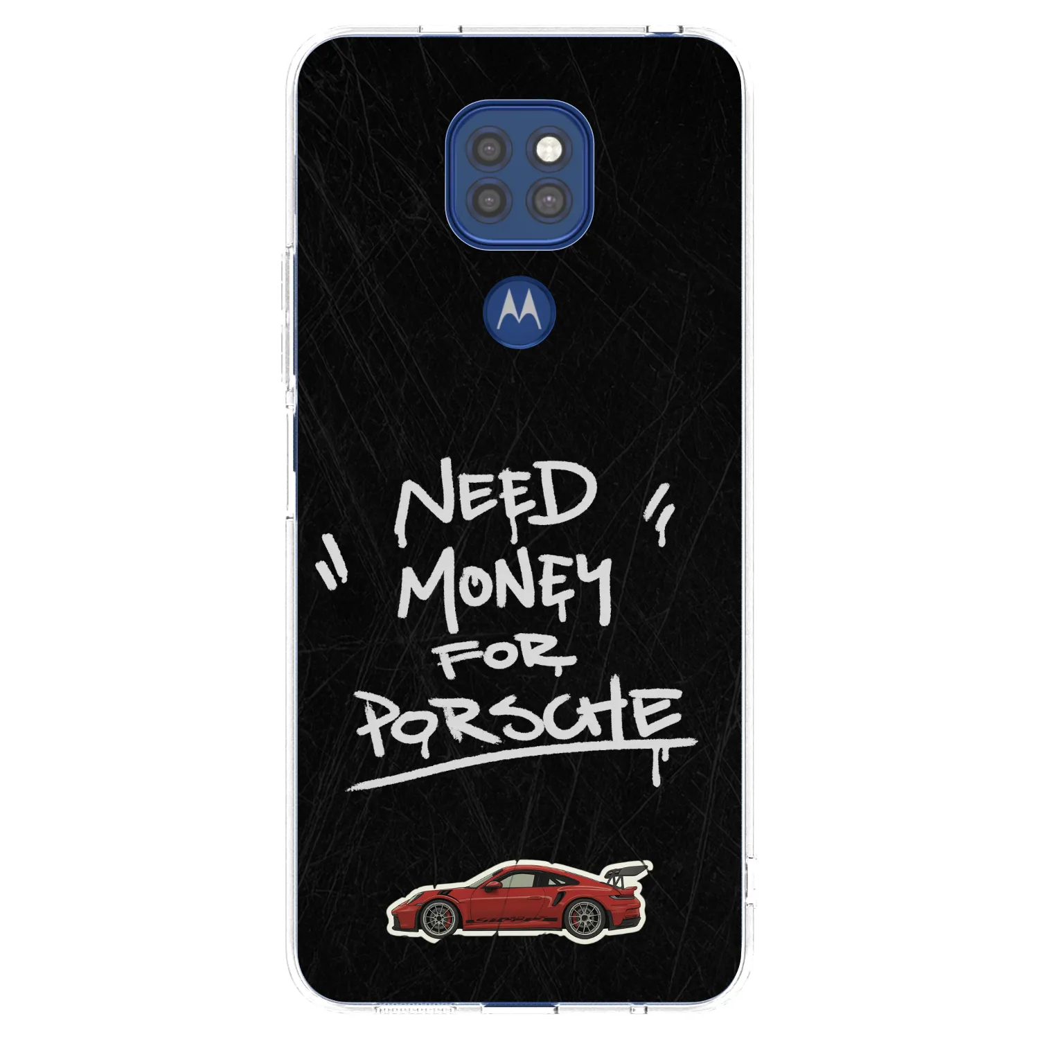 Picasee silikónový prehľadný obal pre Motorola Moto G9 Play - Dark Racer