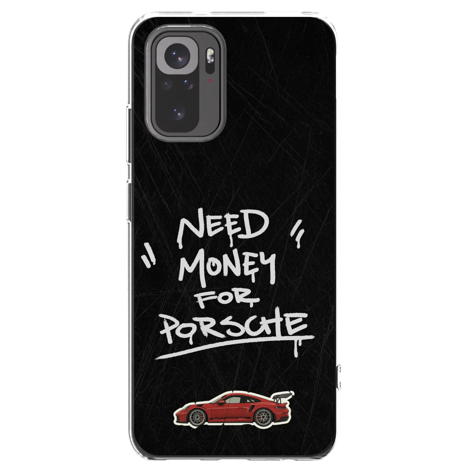 Picasee silikónový prehľadný obal pre Xiaomi Redmi Note 10 - Dark Racer