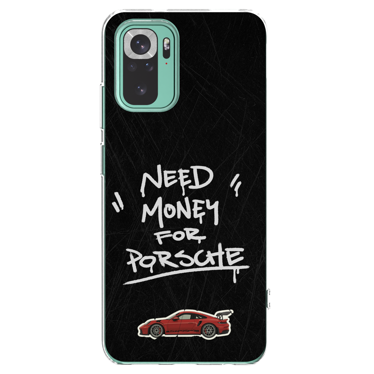 Picasee silikónový prehľadný obal pre Xiaomi Redmi Note 10 Pro - Dark Racer