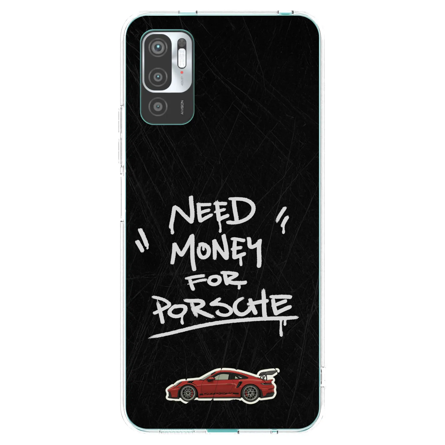 Picasee silikónový prehľadný obal pre Xiaomi Redmi Note 10 5G - Dark Racer